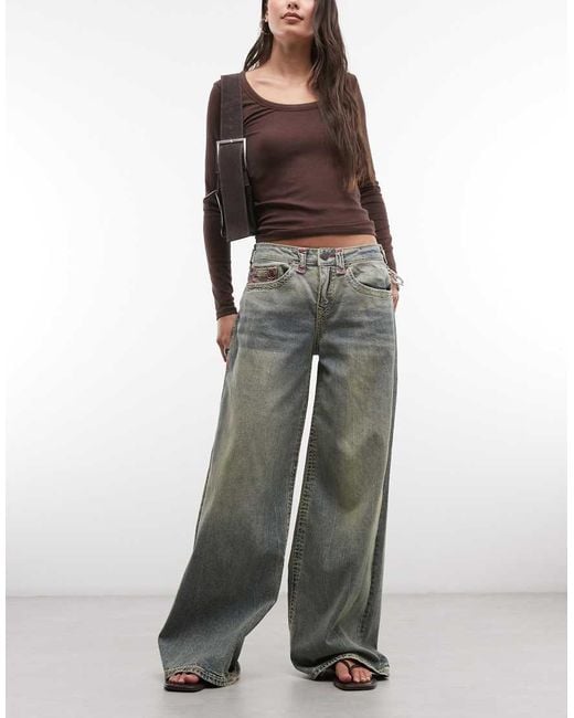 True Religion Blue Jessie Super baggy Jeans