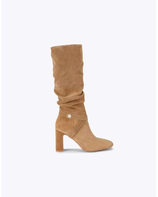 Carvela Kurt Geiger White Jackpot Slouch Knee Boots
