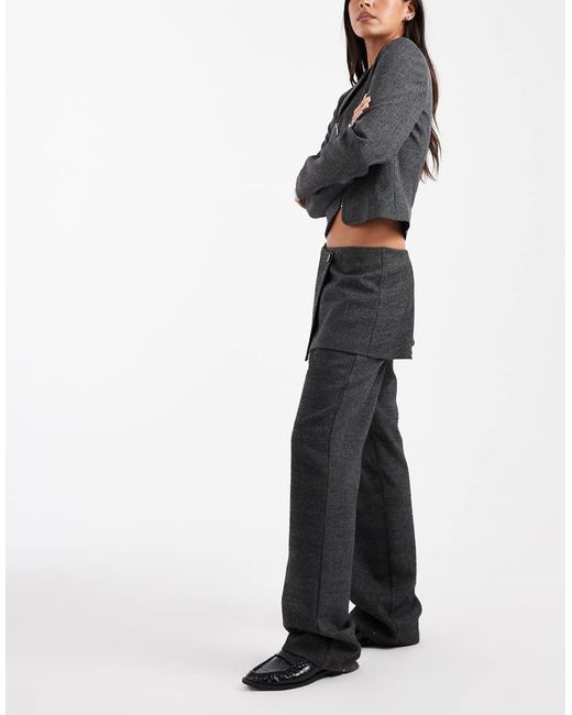 Collusion Black Wrap Skirt Trouser Co-Ord