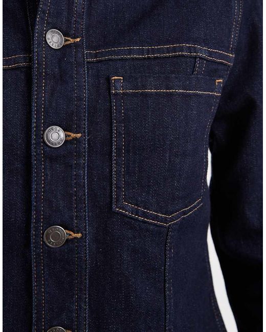 ASOS Blue Fitted Denim Jacket