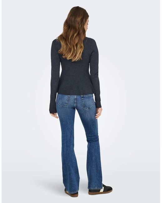 ONLY Blue Flared Fit Jeans