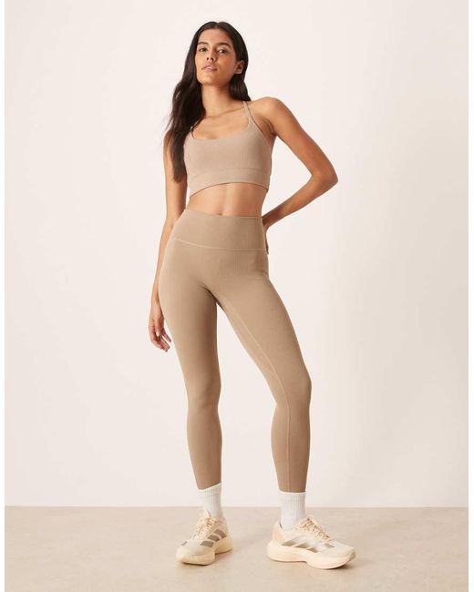 Adidas Originals Natural Adidas Training All Me 7/8 leggings