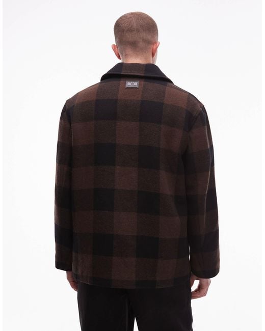 Tommy Hilfiger Black Short Wool Jacket for men