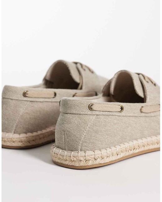 ASOS White Boat Shoe Espadrilles for men