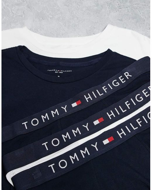 Tommy Hilfiger Blue 5 Piece T-shirt And Boxers Set for men