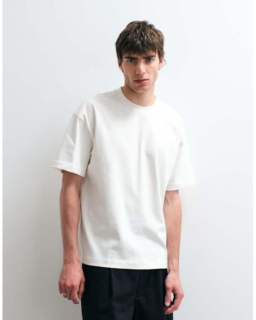 ASOS COLLECTIVE White Super Heavyweight Oversized T-shirt for men