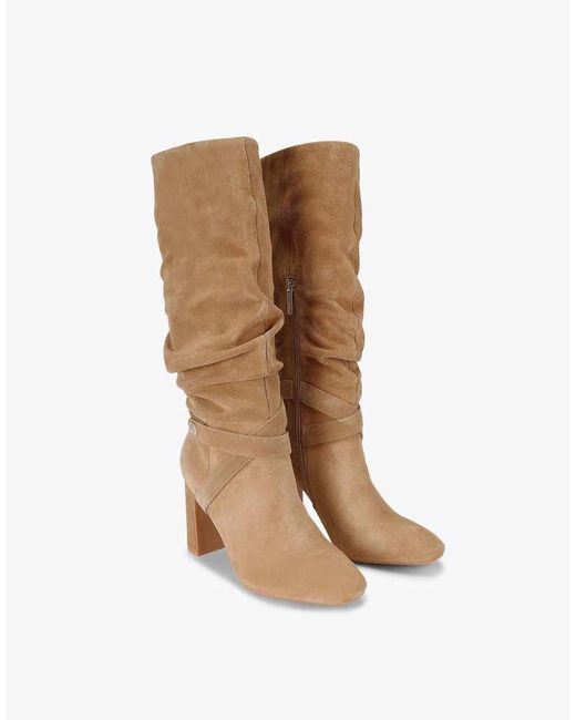 Carvela Kurt Geiger White Jackpot Slouch Knee Boots