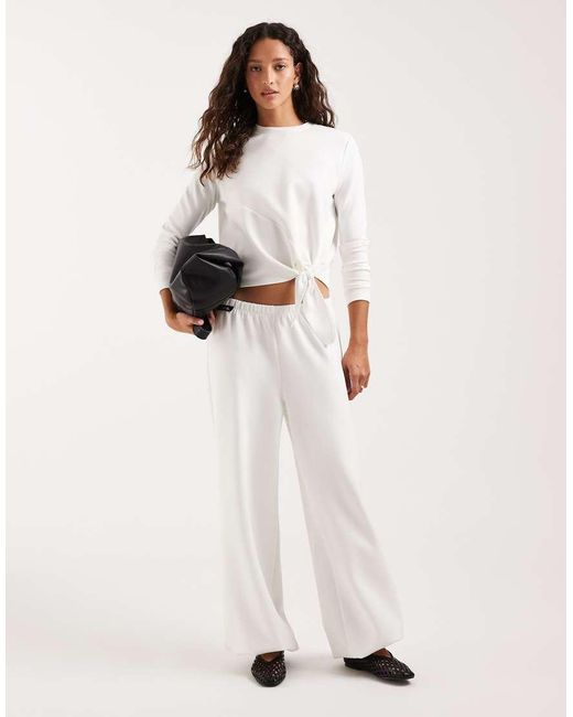 4th & Reckless Natural Modal Balloon Leg Trousers Co-Ord