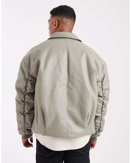 ASOS Gray Bomber Jacket for men