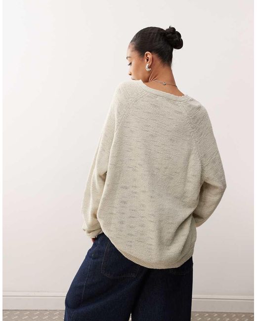 Weekday Ruimvallend Vest in het Natural