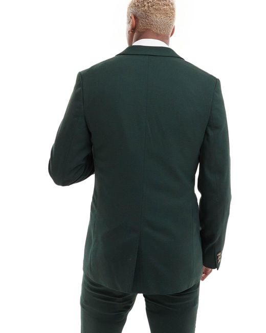 ASOS Green Wedding Superskinny Suit Jacket for men