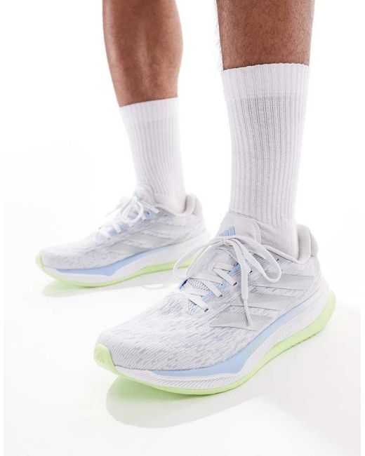 Adidas Originals White Adidas Running Supernova Comfortglide Trainers for men