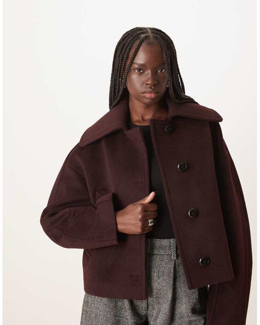 Mango Brown Short Tailo Jacket