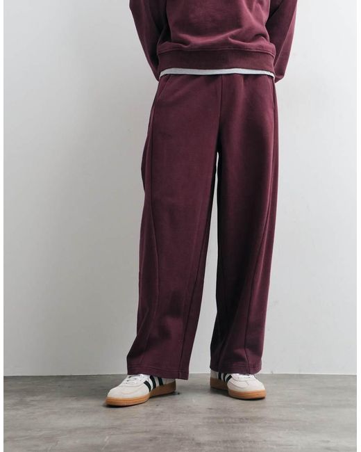 ASOS Purple Cocoon jogger Co-ord With Acid Wash for men
