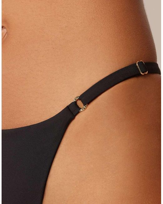 Calzedonia Brown Premium Fit Thong Bikini Bottom