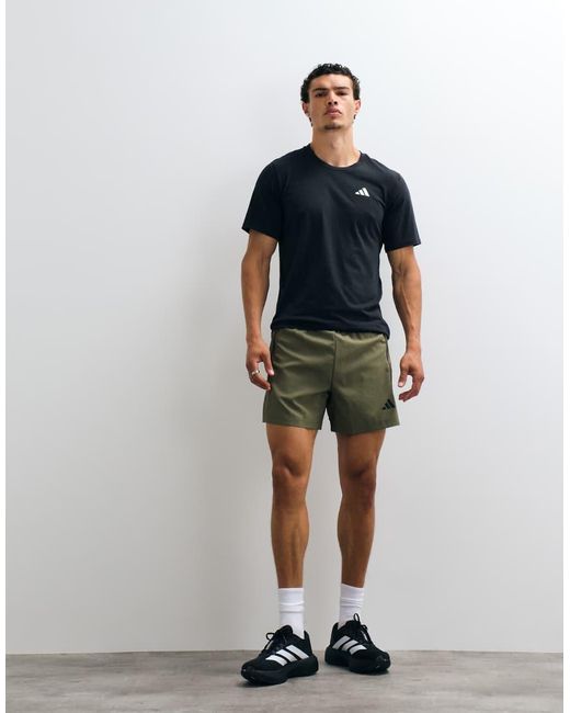 Adidas Originals Brown Adidas Training Essentials Woven Shorts for men