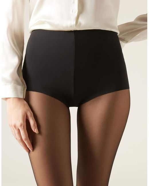 Calzedonia Black Soft Touch Stretch Culottes