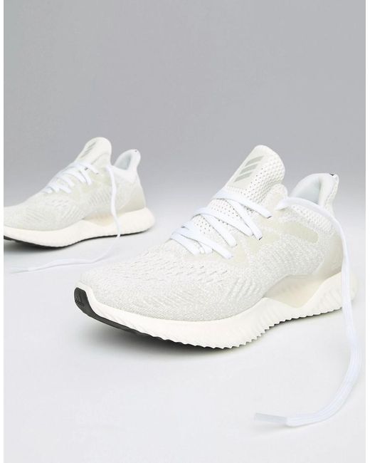 adidas running alphabounce trainers in black