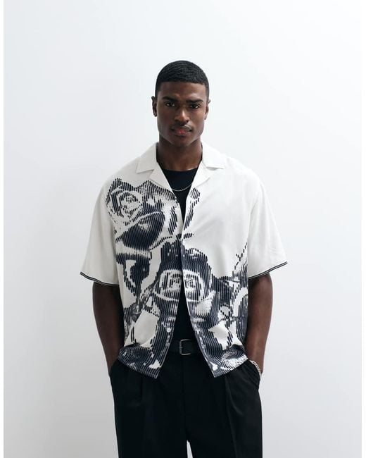 Vertere Berlin White Morph Viscose Shirt for men
