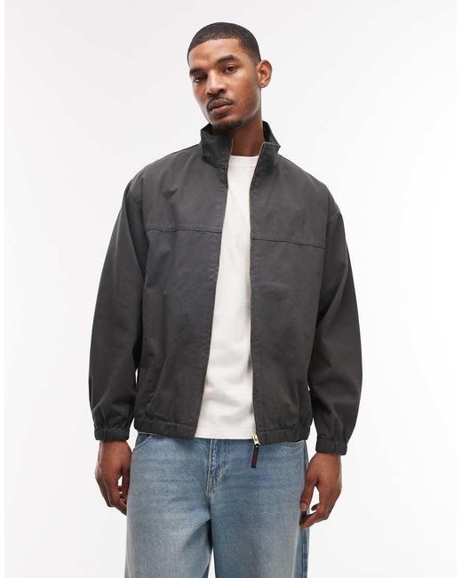 Gramicci Gray Twill Around Harrington Jacket for men