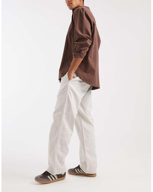 Gap Natural Pull On Linen Mix Trousers for men