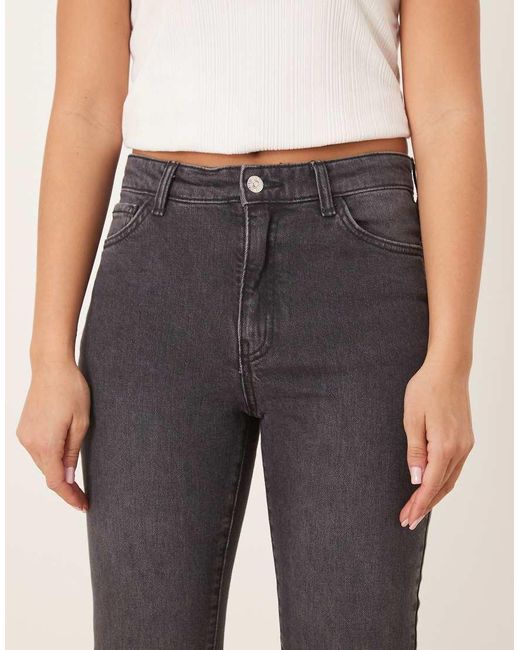 Vaqueros Grises De Corte Pitillo De 100% Algodón Claudia De Mango de color Natural