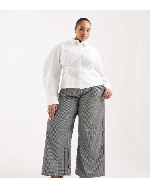 ASOS White Curve Tailored Relaxed Trouser