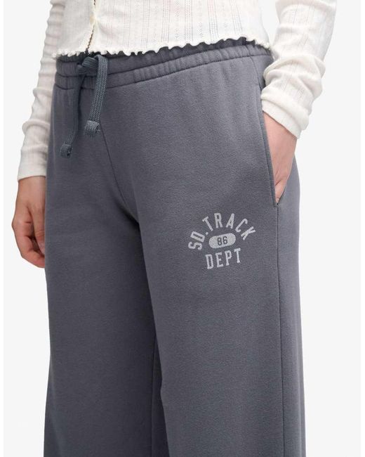 Superdry Gray Athletic Essentials Straight Leg Joggers