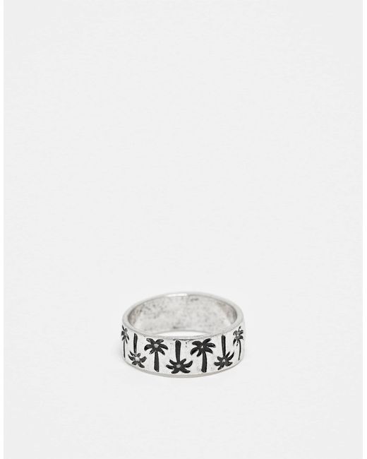 Bague palmier Classics 77 pour homme en coloris White