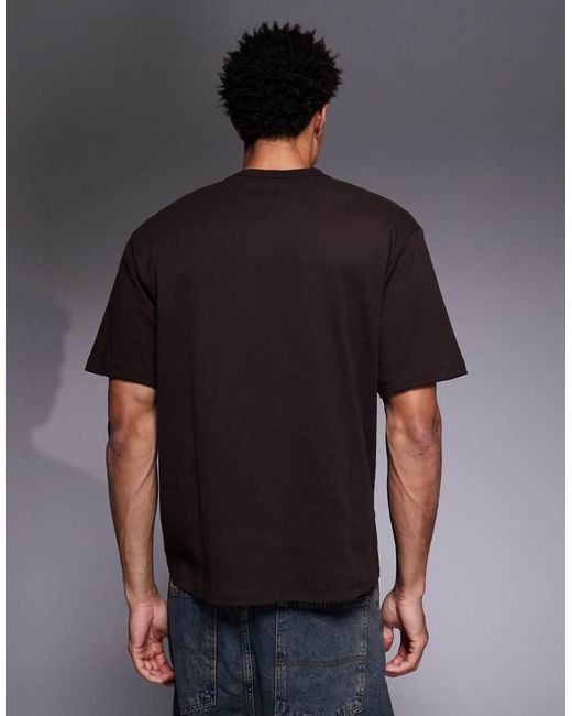 River Island Gray Clean Essential T-shirt for men