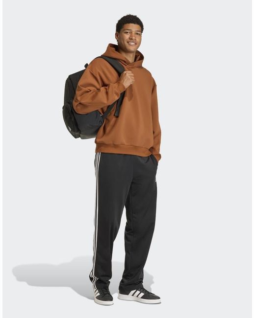 Adidas Originals Brown Soft Lux Hoodie for men