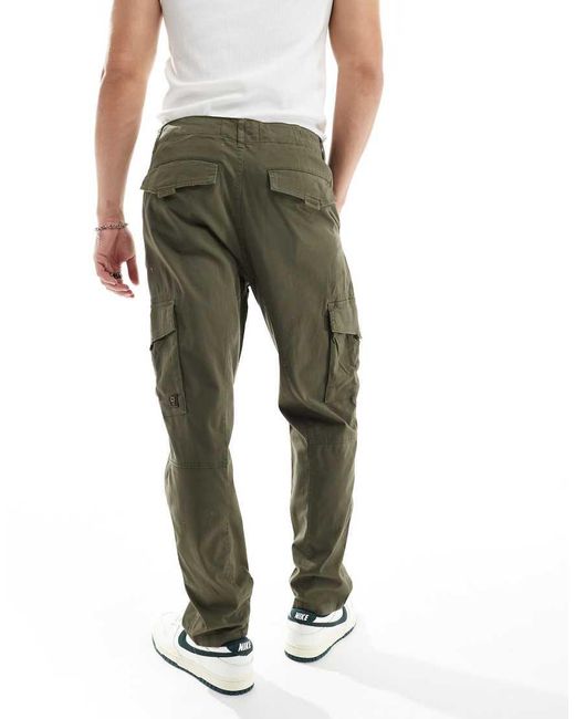 Only & Sons White Slim Fit Cargo Trouser for men