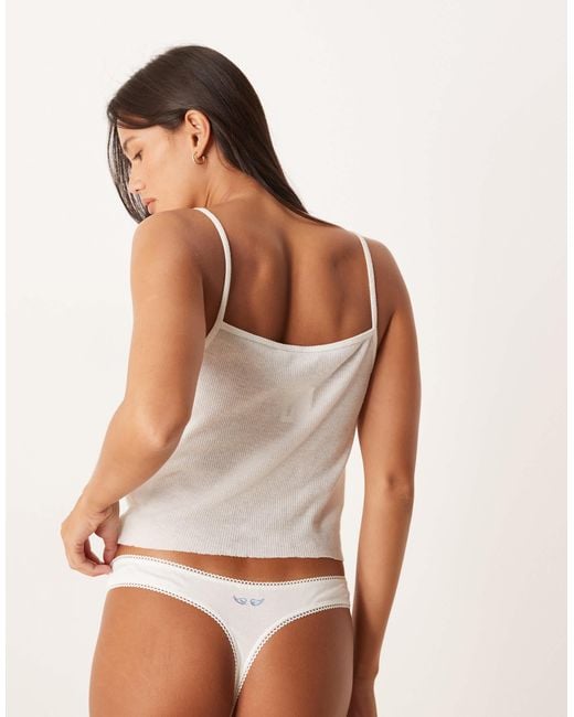 ASOS Brown – 2er-pack tangas aus baumwolle