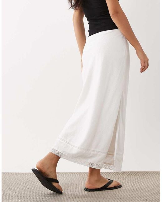 Gonna Lunga Bianca di Mango in White