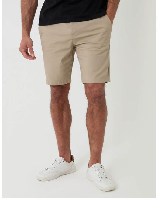 Threadbare Natural Elasticated Waist Stretch Chino Shorts for men