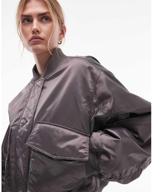 & Other Stories Gray Bomber Jacket