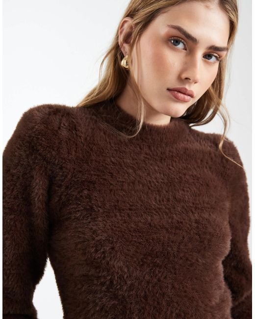 ASOS Brown Fluffy Top