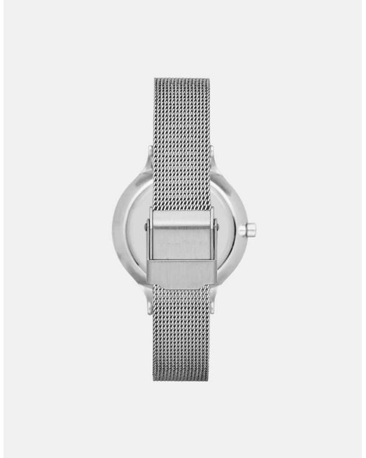 Skagen White 'S Anita Lille Three Hand, Stainless Steel Watch
