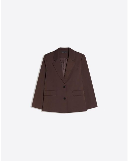 Bershka Black Basic Blazer