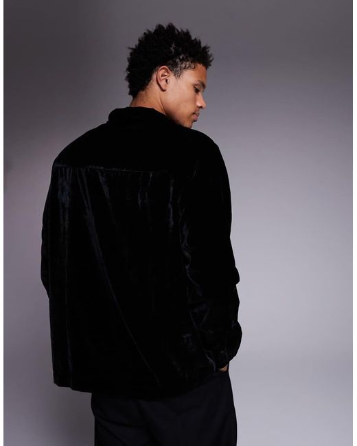 Camicia Comoda di ASOS in Black da Uomo