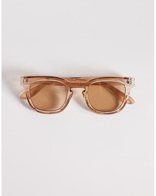 ASOS Natural Square Sunglasses for men