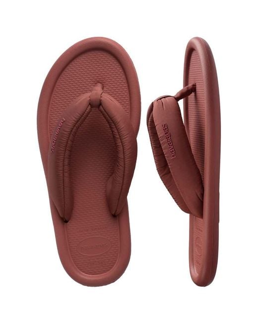 Havaianas Blue Maxi-Puff Boho Flip Flops