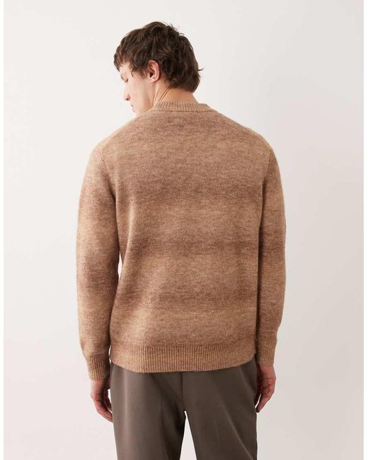 SELECTED Natural Ombre Knit Jumper for men