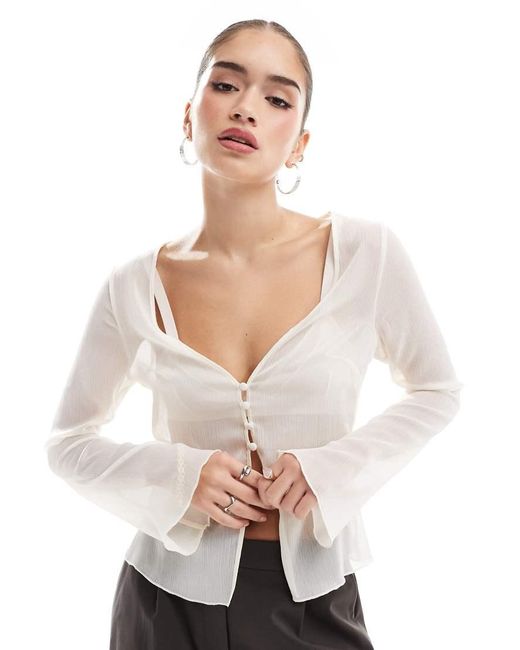 asos chiffon top