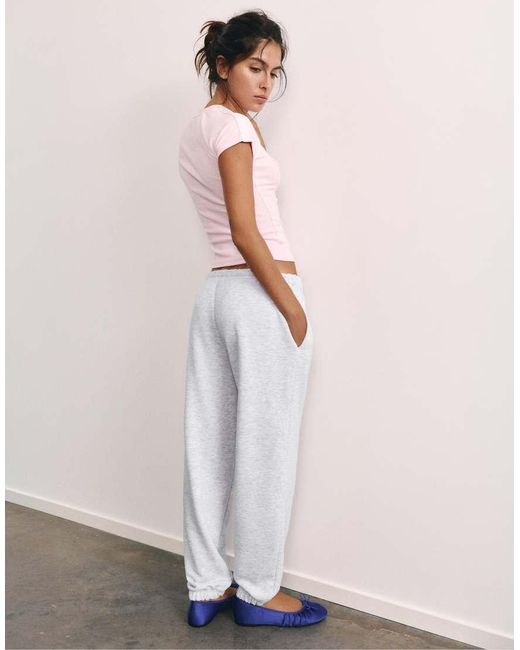 Pull&Bear Basic Joggerbroek in het Pink