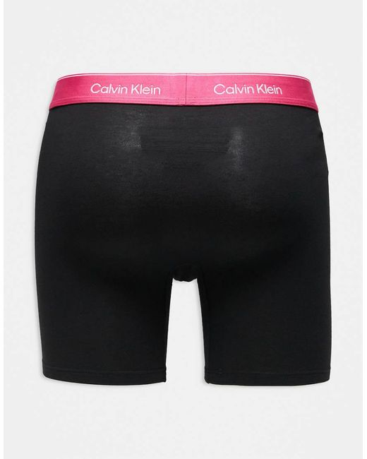 Calvin Klein Multicolor Icon Cotton Stretch 3 Pack Boxer Briefs for men