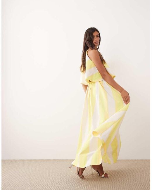 ARRANGE Yellow Trapeze Top