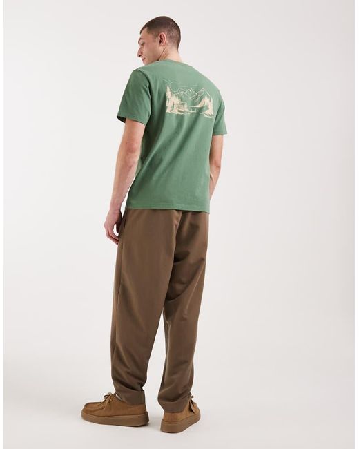 Timberland Green Lake House Back Graphic Tee for men