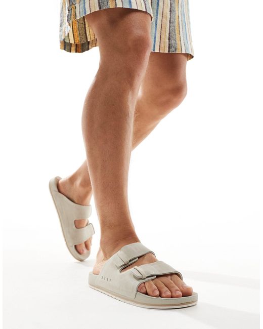 Reef White Ojai Two Bar Sandals for men
