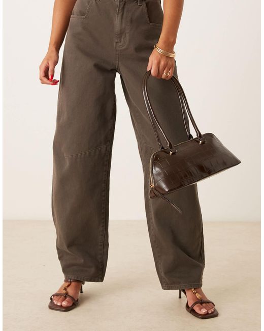 ASOS Brown – bowler bag